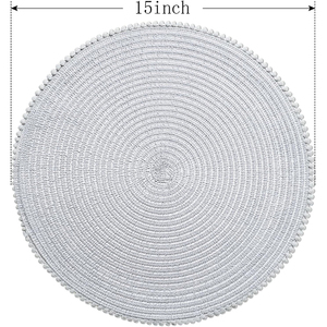 2022 <b>Christmas</b> Snowflake Waterproof Lace Fabric Place <b>Mats</b> for Dining Table Baby Cotton Thin Silicone Wedding Made Paper - Product Image 5