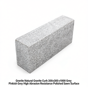 Bordillo de Granito para Calle 200x300x1000 Gris Rosado, Bloque de Piedra Natural, Acabado Pulido y Aserrado, Material para Borde de Carretera - Product Image 3