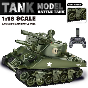 รถถังกลาง <span class=keywords><strong>sherman</strong></span> M4A3สหรัฐอเมริกา1:18 2.4G & APP ถังสูบบุหรี่ RC ด้วยกล้อง480P - Product Image 2