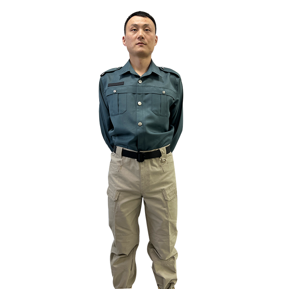 Hot Sale 2022 Men's Embroidered Casual Cropped Shirts Long-sleeved Shirt