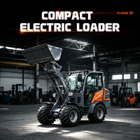 Neuerscheinung KL908E 800kg Elektrischer Radlader, 26kW, 280Ah Lithium-Batterie Emissionsfreier Mini-Lader für Landwirtschaft, Obstgarten und Forstwirtschaft