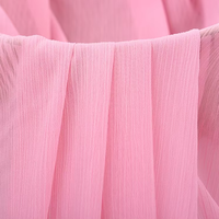 Tissu en mousseline 100 % polyester 70 g/m² imprimé printemps/été, résistant à l'abrasion, pour foulard, cape et robe de cérémonie