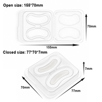 Boîtier transparent professionnel en PET pour masque oculaire, emballage cosmétique protecteur jetable pour patchs oculaires, idéal pour l'esthétique médicale