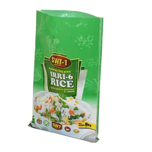 rice woven bags supplier 25kg 75kg 100kg printed packing laminated pp woven rice sack