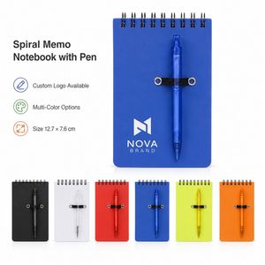 Cuaderno Espiral con Bolígrafo, Bucle Elástico, Bloc de Notas, Logotipo Personalizado, Bloc de Notas para Oficina, Escritura, Escuela, Venta al por Mayor, Regalo - Product Image 1