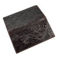 Dompet Selempang dengan Saku Koin Pemegang Kartu Dompet Panjang Lipat Ganda Naga Timbul Dompet Kulit Asli Pria