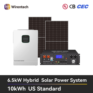 Kit Solar Fotovoltaico de 6.5 KW con Módulos de Batería, Soportes, Rieles y Sistema de Energía Solar Híbrido de Respaldo Doméstico de 6.5kW - Product Image 2