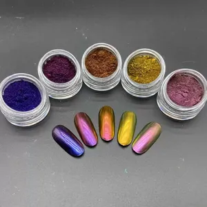 Brillo Labial con Cambio de Color, Pigmento Brillante Arcoíris, Polvo Camaleón para Labios - Product Image 1
