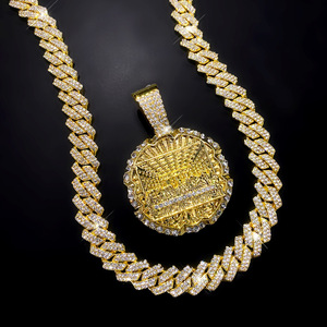 Nuevo Diseño Collar con Colgante <span class=keywords><strong>de</strong></span> la Última Cena con Cadena Cubana, Joyería Religiosa Hip Hop con Circonitas para Hombres y Mujeres - Product Image 5