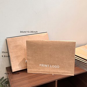 Petites commandes de logo personnel imprimé acceptable sur enveloppes en papier kraft sacs à vêtements personnalisés pour jupes de bébé - Product Image 3