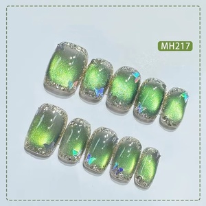 Vernis à ongles gel magnétique Shadow Star Cat 10 ml, perles de verre vertes, semi-permanent, à retirer par trempage, gel UV LED, fournitures pour ongles - Product Image 4