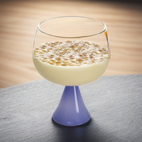 Gobelet en verre borosilicate coloré de 300 ml, nouveau style, haute qualité, pour crème glacée, dessert, cadeau, résistant à la chaleur