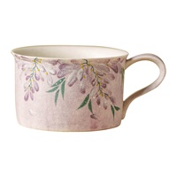 Tasse à thé en céramique de style chinois Chunying Wisteria peinte à la main, tasse individuelle pour le bureau, les voyages, Dehua