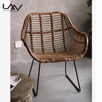 Fauteuil gonflable en rotin/osier, mobilier d'extérieur, Style asiatique du sud-est, pour jardin et patio