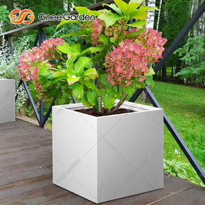 Pot de fleur rectangulaire en acier pour l'extérieur Pots de plantes en acier résistant aux intempéries - Product Image 3