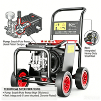 Nettoyeur haute pression mobile T24A 2300 Psi à eau froide pour le nettoyage de voitures et de véhicules domestiques