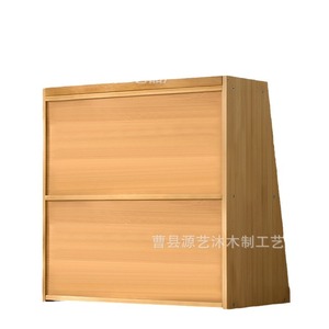 Caja de pan de madera con puerta transparente, organizador de bambú para encimera de cocina, organizador de escritorio ZS 04899 - Product Image 5