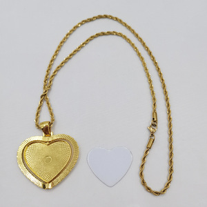 Collar Personalizado <span class=keywords><strong>para</strong></span> Sublimación, Collar en Blanco Imprimible por Transferencia de Calor con Imagen <span class=keywords><strong>para</strong></span> Manualidades, Regalos de San Valentín y Cumpleaños - Product Image 2
