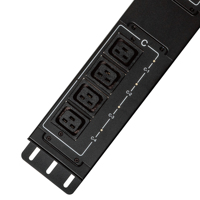 Compteur numérique intelligent certifié ETL 3 phases 12 ports 63A 415V C19 IP PDU unité de distribution d'énergie à échange à chaud Construction en métal