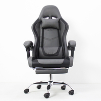 Chaise de jeu LED de haute qualité avec accoudoirs 4D, vente directe d'usine, siège de voiture de course, chaise de jeu en gros