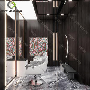 Modern <b>Salon</b> Shop Decoration Ideas Luxury <b>Salon</b> Display Cabinet Barber Shop Station Custom Barber Shop <b>Furniture</b> - Product Image 3
