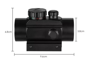Mira telescópica de punto rojo y verde con aumento fijo, lente con revestimiento blanco y brillo ajustable para observación diaria en el campo al aire libre - Product Image 4