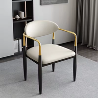 Chaise de salon de haute qualité, 2 places, design nordique créatif et luxueux, pieds en métal, dossier en tissu doux, pour salon, café, banquet