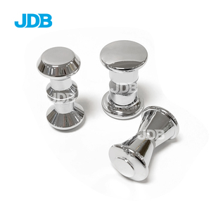 JDB Deluxe Series Modern Stainless Steel Glass <strong>Door</strong> <strong>Knob</strong> Back-to-Back Mount PSS+SSS Finish Silver Color Easy Installation for - Product Image 4