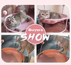 Cama para gatos, sillón divertido, cama <span class=keywords><strong>de</strong></span> verano a prueba <span class=keywords><strong>de</strong></span> humedad, <span class=keywords><strong>hamaca</strong></span> para mascotas, suministros universales para gatos para las cuatro estaciones - Product Image 4