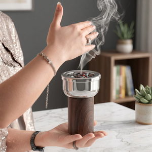 Brûleur d'encens en bois de santal écologique, diffuseur d'aromathérapie religieux pour la fragrance et la relaxation à la maison, décoration Ramadan Aïd - Product Image 1