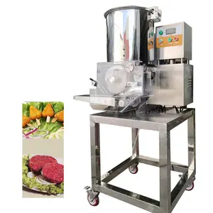 Industrial Automatic Fish Beef Burger Patty Nuggets Molding Forming Pressing Shaping Meat Pie Making Machine