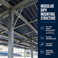 Estructura de Techo Comercial Prefabricada de Zn-Al-Mg, Diseñada para Condiciones de Tifón de Nivel 16, Estructura de Montaje Solar BIPV