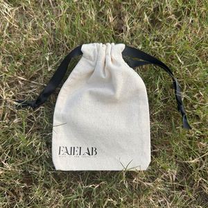 Promotional Custom Logo Printed Eco-friendly Organic Cotton Drawstring <b>Bag</b> for Gift Craft Candle Soap Pouches Other Shopping - Product Image 4