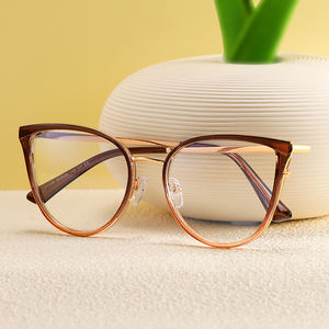 MS81138レディース眼鏡新しい2024メガネTR90メタルキャットアイオプティカルブルーライトブロッカーカスタムフォトクロミックファッションデザイン - Product Image 3