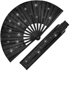 Abanico Plegable Grande con Brillantina, Accesorio para Fiestas, Baile, Música, Decoración, Festivales Rave, para Hombres y Mujeres - Product Image 2