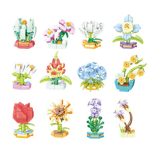 Vente en gros de jouets éducatifs pour enfants, blocs de construction en plastique ABS à assembler soi-même, 12 pièces, modèles fantastiques, boîtes de jouets - Product Image 6