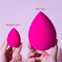 Éponge de maquillage XXL personnalisée avec logo, sans latex, douce, rose, avec boîte cadeau unique pour la promotion de la marque