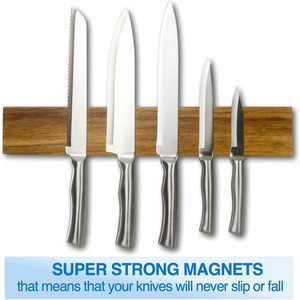 Tira magnética para <span class=keywords><strong>cuchillos</strong></span>, estante <span class=keywords><strong>de</strong></span> bambú <span class=keywords><strong>de</strong></span> montaje en <span class=keywords><strong>pared</strong></span> sólido, barra <span class=keywords><strong>de</strong></span> soporte <span class=keywords><strong>de</strong></span> Bambú - Product Image 3