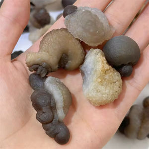 Cristaux de guérison en quartz brut naturel et en agate panda en gros, pierres brutes pour les collectionneurs de minéraux - Product Image 4