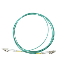 LC UPC LC UPC Cable De Fibra Óptica Multimodo Duplex Aqua 2.0mm OM3 OM4 Longitud Personalizada Solución De Fibra Para Centro De