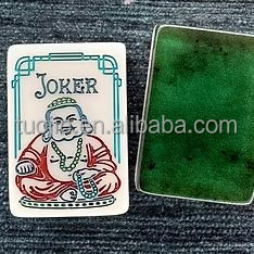 Juego de Mahjong Plegable de Lujo Moderno Personalizado con 160 Fichas Acrílicas Verdes Grabadas, Regalo de Navidad - Product Image 4