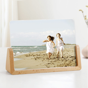 Cadres <span class=keywords><strong>photo</strong></span> en cuivre et bois en forme de U avec support – Design moderne et épuré pour la décoration intérieure, les fêtes, les événements et les vacances - Product Image 6
