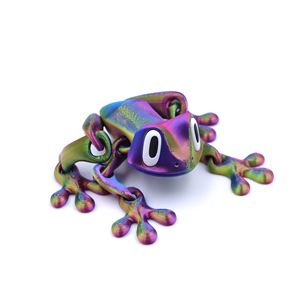 Jouet grenouille magnétique imprimé en 3D de 6,0 pouces, animaux articulés imprimés en 3D pour Noël - Product Image 2