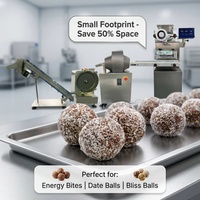 HJ-001BX Machine de fabrication de boules de dattes automatique de bureau, petite et économe en énergie, mini machine à enrober les boules protéinées sucrées avec certificat CE