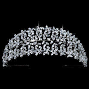 Forme <span class=keywords><strong>di</strong></span> Fiore <span class=keywords><strong>di</strong></span> cerimonia nuziale Pettine Dei <span class=keywords><strong>Capelli</strong></span> Delle Donne <span class=keywords><strong>di</strong></span> Disegno <span class=keywords><strong>di</strong></span> Accessori <span class=keywords><strong>Per</strong></span> <span class=keywords><strong>Capelli</strong></span> Da Sposa Del Partito Diademi E Corone <span class=keywords><strong>di</strong></span> Alta Qualità Zircone BC5166 Coron - Product Image 2