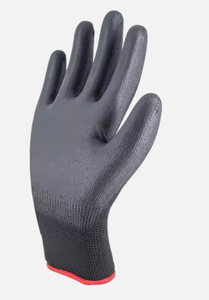 Găng tay làm việc an toàn Găng tay dệt kim nylon Găng tay làm việc phủ PU trên cùng để làm sạch thiết bị điện tử - Product Image 3