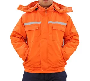 Fluorescent Orange Jacket Cold Storage Freezer Wear