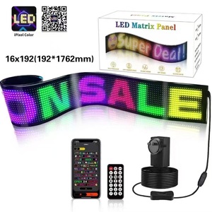 Xe tải Devil Eyes USB cắm LED bảng điều chỉnh 5V 12V 24V linh hoạt xe kính chắn gió hiển thị IP65 hoạt hình Flex màn hình cho Trailer đèn tự động - Product Image 3