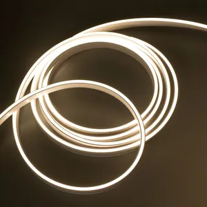 Tubo flexível de led neon para iluminação, 6*12mm 12v/24v, ultra fino, para construção de cabine, à prova d' água ip67