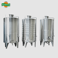 Cuve de fermentation carrée en acier inoxydable 304 pour vins, fermentateur de cave à vin 5 tonnes avec chemises de refroidissement et contrôle automatique de la température